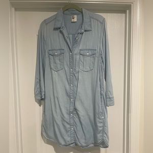 H & M denim button dress
